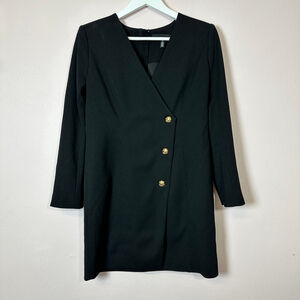 WHITE HOUSE BLACK MARKET Black Blazer Dress, Size Petitie 8P‎